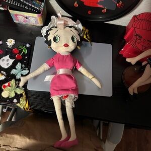 Betty Boop Pink and White Doll
